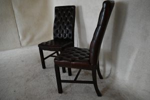 gainsborough stand chair buttoned seat in antique rust