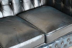 blauwe compacte driezits chesterfield gebruikt