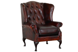 gebruikte chesterfield plainwing oorfauteuil