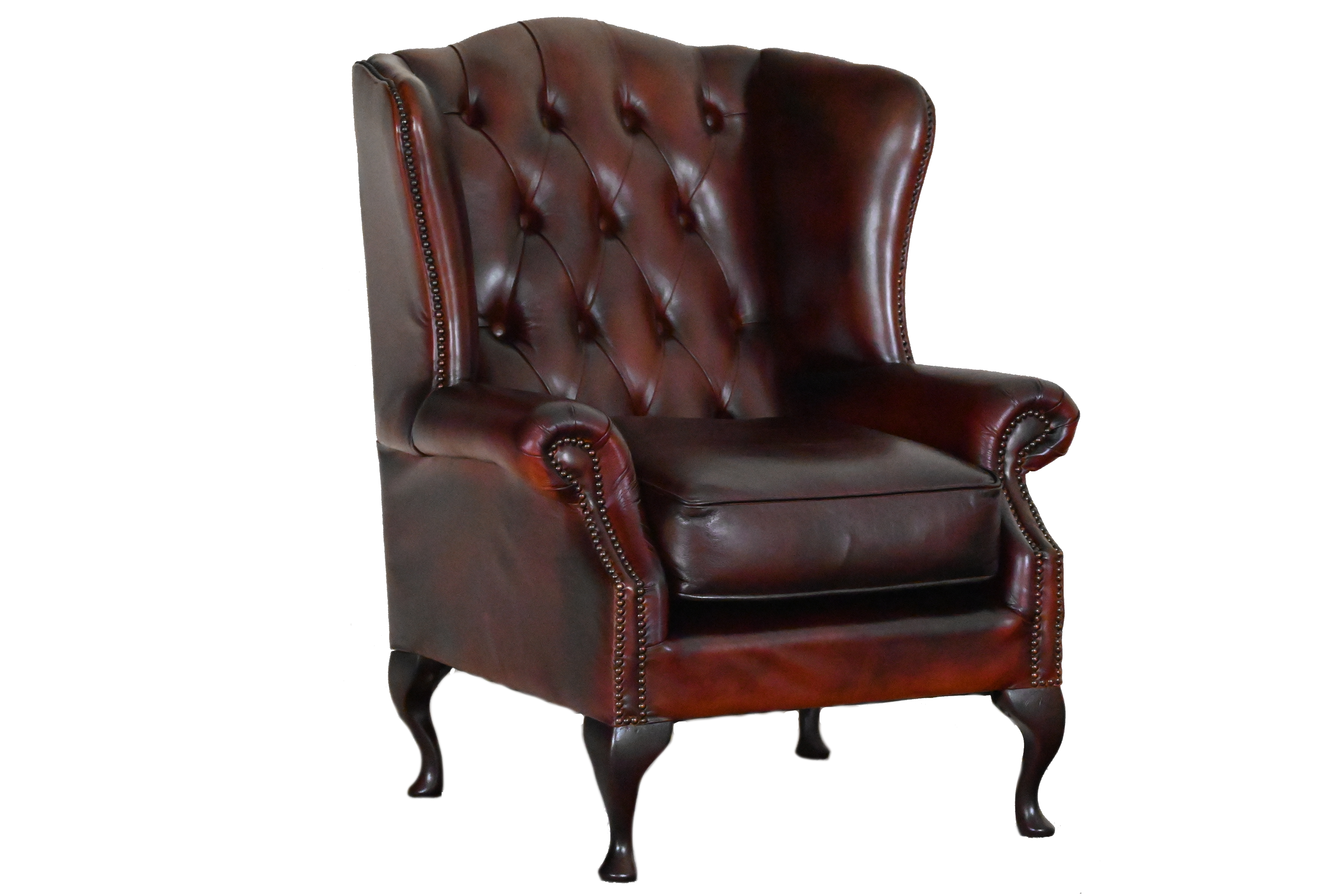 gebruikte chesterfield plainwing oorfauteuil