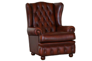 Gebruikte delta highback chesterfield stoel voor lange personen