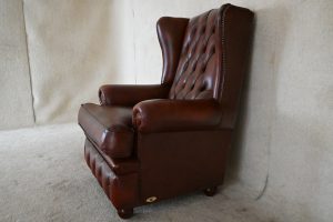 Gebruikte delta highback chesterfield stoel voor lange personen