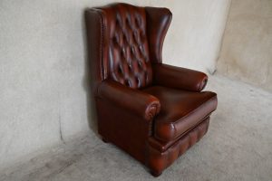 Gebruikte delta highback chesterfield stoel voor lange personen