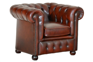 kleine gebruikte chesterfield low back chair stoel