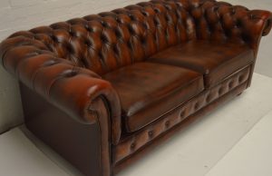 mooi gebruikte chesterfield driezits bank met garantie