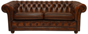 mooi gebruikte chesterfield driezits bank met garantie