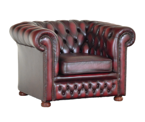 comfortabele zacht zittende gebruikte chesterfield stoel