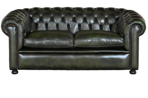 Vintage chesterfield tweezits bankje