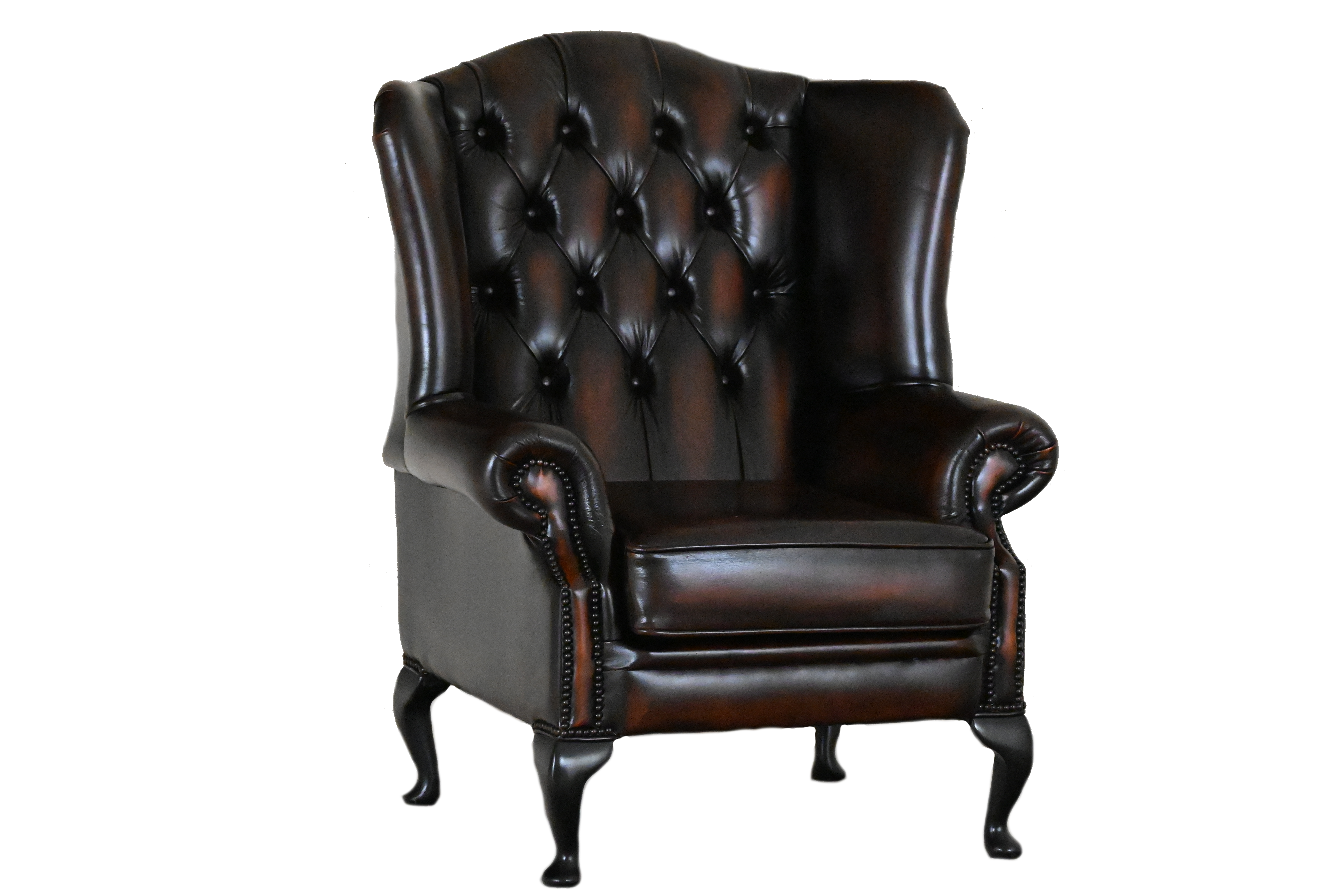 wing chair gebruikte chesterfield fauteuil