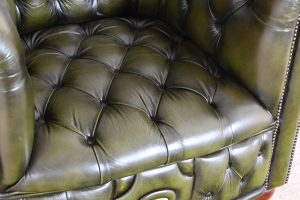 xl low back chair buttoned seat gebruikte chesterfield stoel