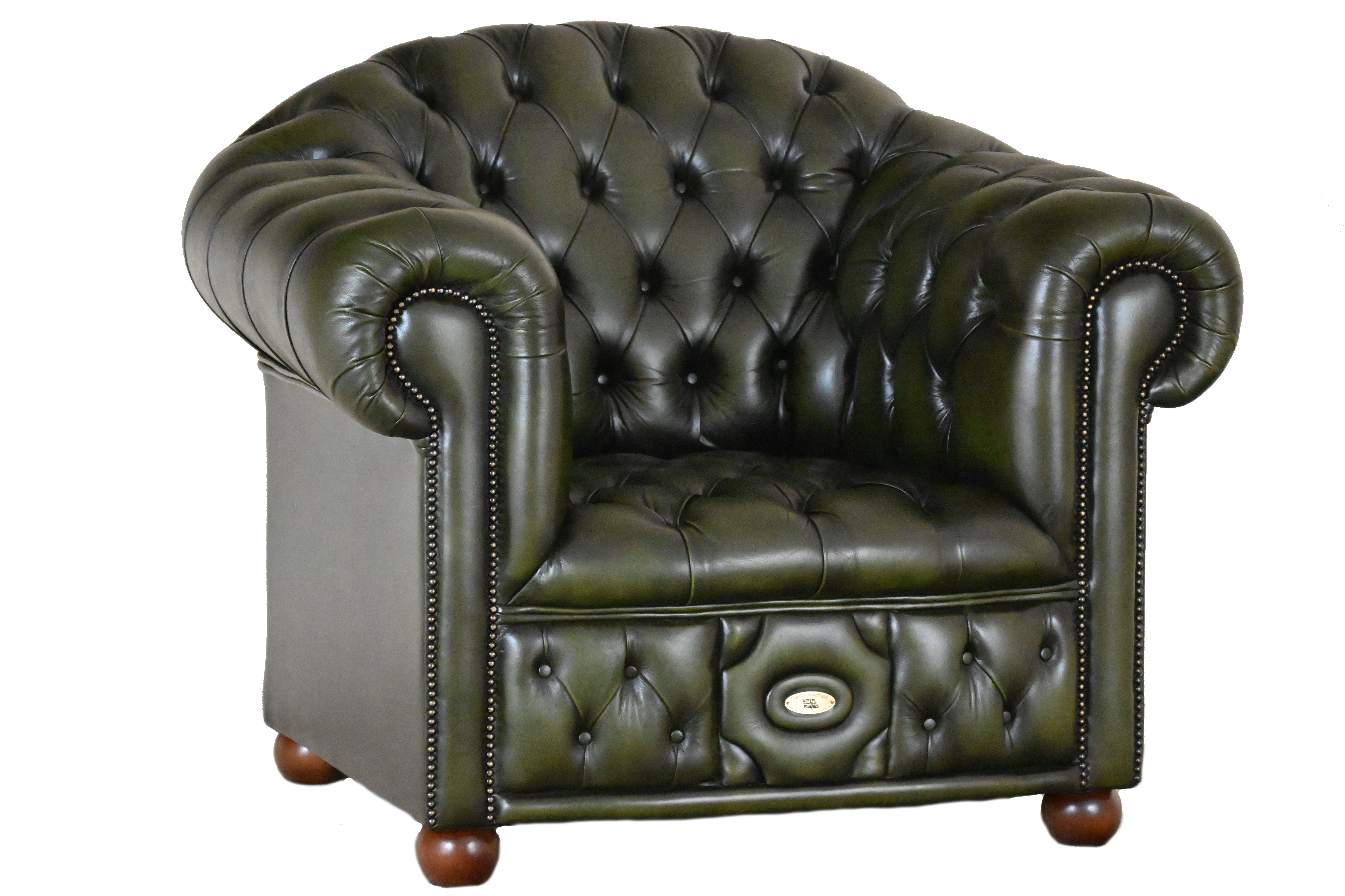 xl low back chair buttoned seat gebruikte chesterfield stoel