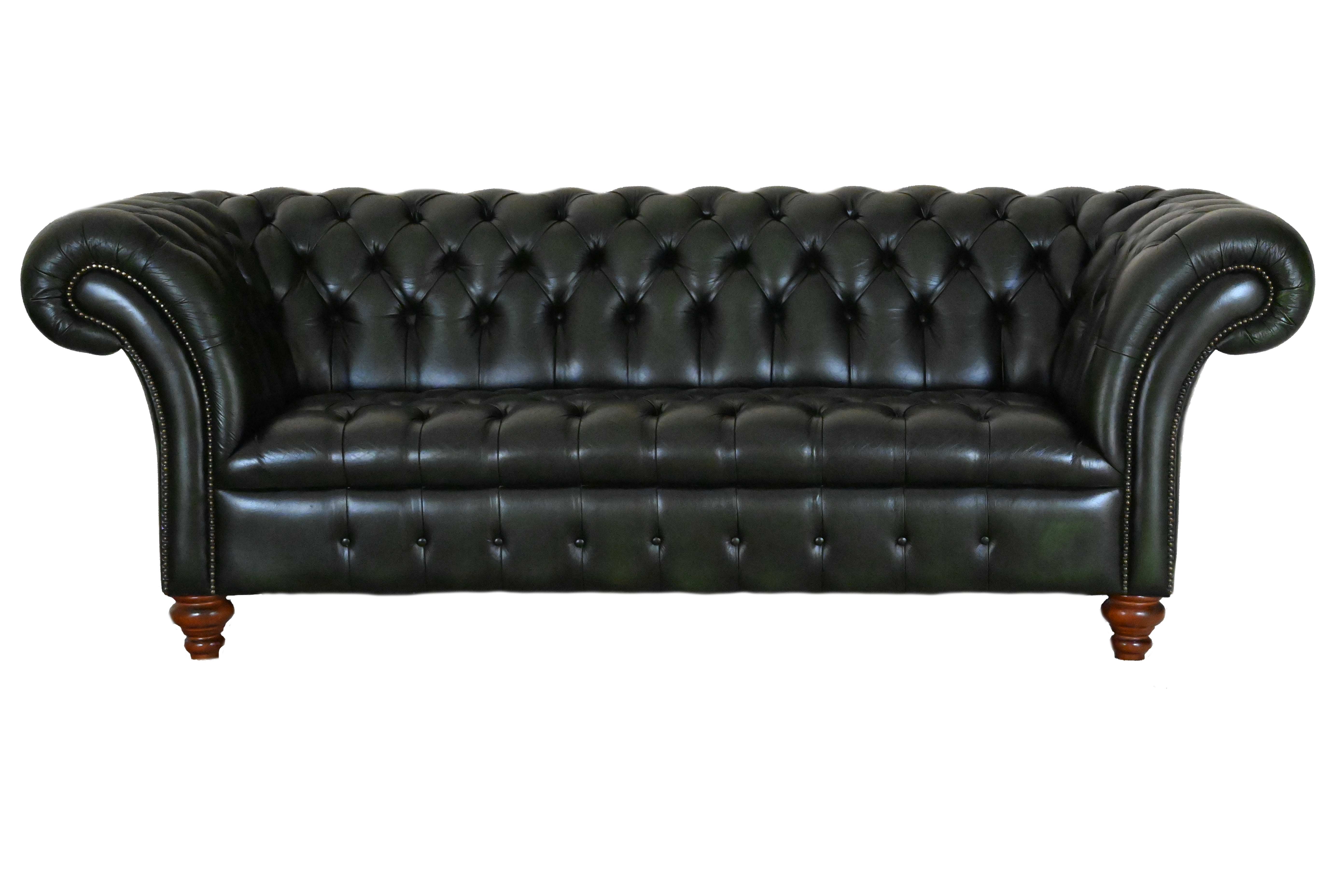 gebruikte chesterfield met geknoopte zitting