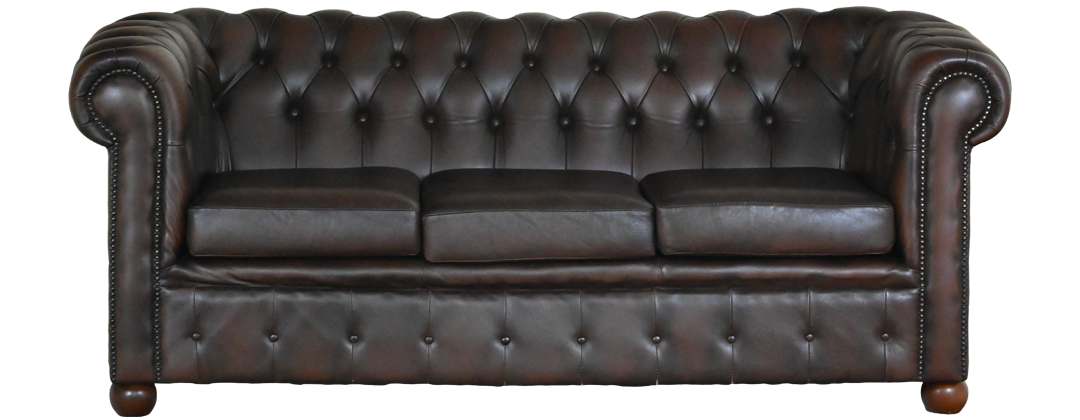 kleinere gebruikte chesterfield driezits bank