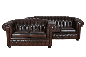 Prachtige Kendal Chesterfield set in Earth Brown. 245092+245093