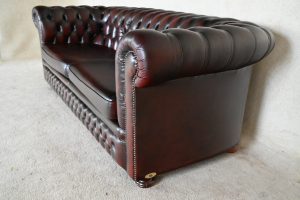 gebruikte Blenheim Chesterfield 3-zitsbank met gebogen rug 234662