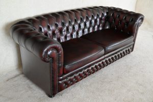 gebruikte Blenheim Chesterfield 3-zitsbank met gebogen rug 234662