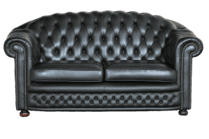 Highlander chesterfield 2½-zits bank in Shelly Black #245048