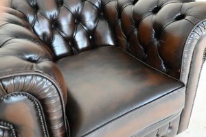 Luxe Chesterfield Lowback Fauteuil Ambassador- verhuurd geweest– Nu voor €1295 | Delta Chesterfield