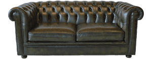 2½-zits Chesterfield bank in Antique Olive Green. Combineert klassiek design met modern comfort en luxe.14216