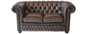 klassieke 2-zits Chesterfield ant. Brown