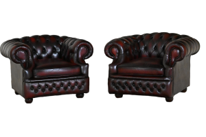 Ontdek deze 3+1+1 Chesterfield set met diepe zit, ideaal voor lange personen. Deze stijlvolle set biedt zacht comfort voor een aantrekkelijke prijs. #245024-25-26