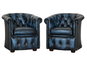 "Ontdek onze bijna nieuwe Chesterfield Victorian Tub Chairs. Compact, comfortabel en aantrekkelijk geprijsd vanaf €1150. #245057-58-59-60