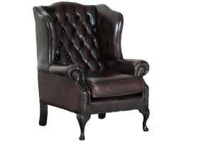 Flatwing Chesterfield oorfauteuil met medium zitcomfort in klassieke stijl #245119 of 20.