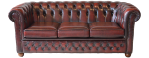 Ontdek de compacte 3-zits Chesterfield bank in Antique Red. Gemaakt van hoogwaardig leer. Tijdloos design #14218