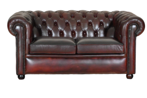 Royale 2-zits Chesterfield Buckingham de Luxe met vernieuwd leer en gerenoveerd binnenwerk #234772