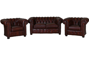 2+1+1 Chesterfield Burnley Set is een stijlvolle en compacte keuze,. Elegantie in een iets kleiner formaat.#245157-245158-245159