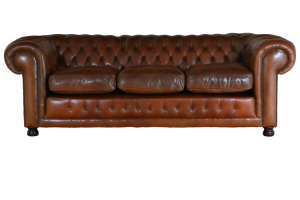 4 zits Luxe Chesterfield in Light Chestnut