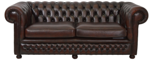 Deze gebruikte traditioneel uitgevoerde Chesterfield 3-zitsbank straalt tijdloze klasse uit. Uitgevoerd in Dark Rust, met een stevige zit en in absolute nieuwstaat.#14234