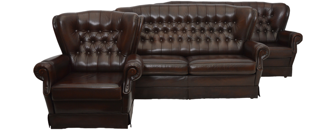 Tijdloos comfort met deze complete chesterfield set 3+2+1 in Antiek Bruin. Stijlvol afgewerkt met vollant. Tijdelijk extra scherp geprijsd! Eindhoven