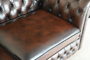 Chesterfield 3-zits bank in antique Brown