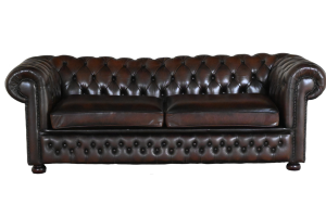 Chesterfield 3-zits bank in antique Brown